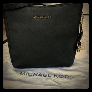 MK Saffiano messenger bag